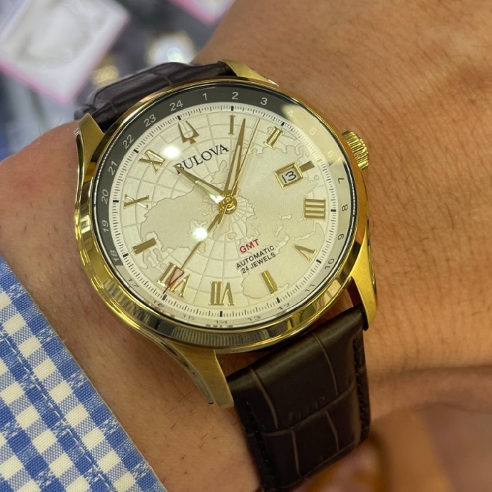 Bulova Wilton GMT automatic mens dress watch